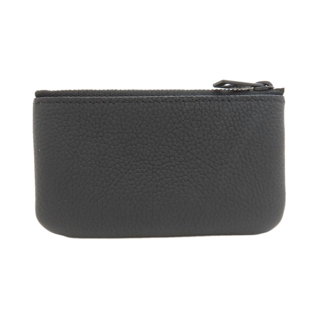Louis Vuitton Pochette Aerogram Coin Wallet Leather Pouch Black Gray